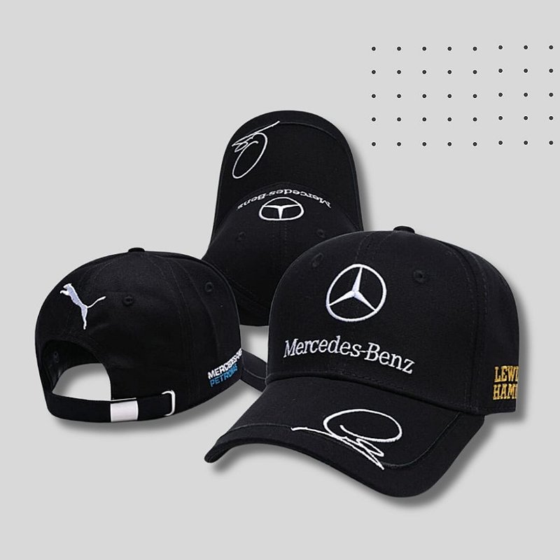 Boné F1 Mercedes-Benz Lewis Hamilton Aba Curva