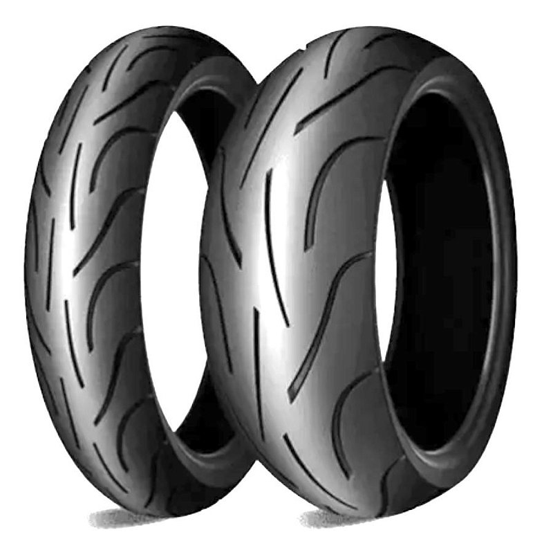パーツ Michelin Pilot Power 2CT 190/50ZR17 TL Par Pneus Michelin Pilot Power 2Ct 120/70-17+190/50-17