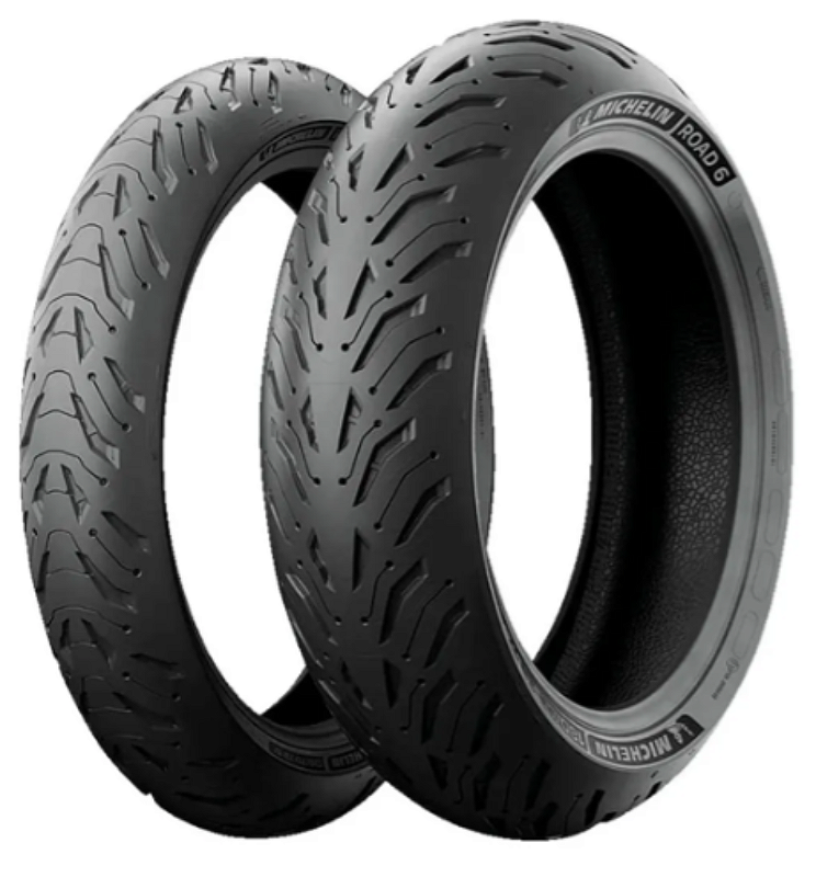 Par Pneus Michelin Road 6 110/80-19+150/70-17 - Fisch Moto Center