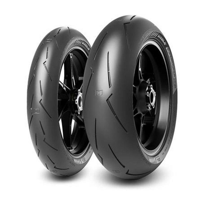 Pirelli Supercorsa 120/70 ZR17 タイヤ Par Pneus Pirelli Supercorsa SPV4 120/70-17+200/55-17 - Fisch Moto