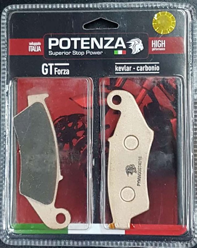 Pastilha de Freio Potenza PTZ185 GT Kevlar Carbono GG - Fisch Moto