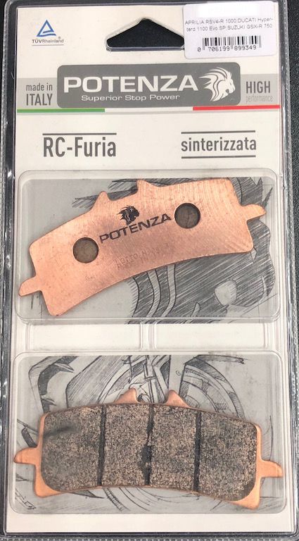Pastilha de Freio Potenza PTZ900 RC Sinterizada HH - Fisch Moto Center