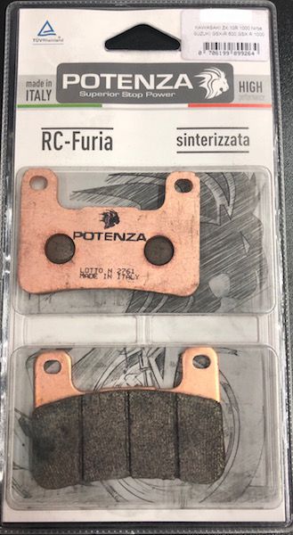 Pastilha de Freio Potenza PTZ302 RC Sinterizada HH - Fisch Moto Center