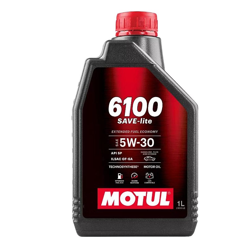 Óleo Motor de Carro Motul 6100 Save-Lite 5W-30 1L - Fisch Moto Center