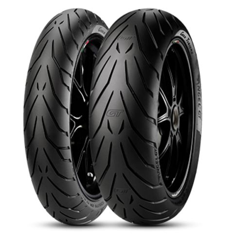 Pirelli ANGEL GT 120/70ZR17 タイヤ Par Pneus Pirelli Angel GT 120/70-17+160/60-17 - Fisch Moto Center