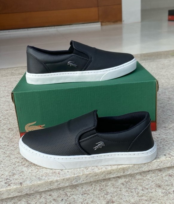 Sapatenis Slip Lacoste sem Cadarço Lizmagazin Roupas, Calçados