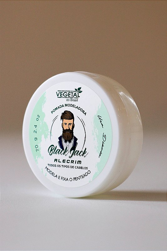 POMADA CAPILAR BLACK JACK - ALECRIM - Vegetal do Brasil - Loja de