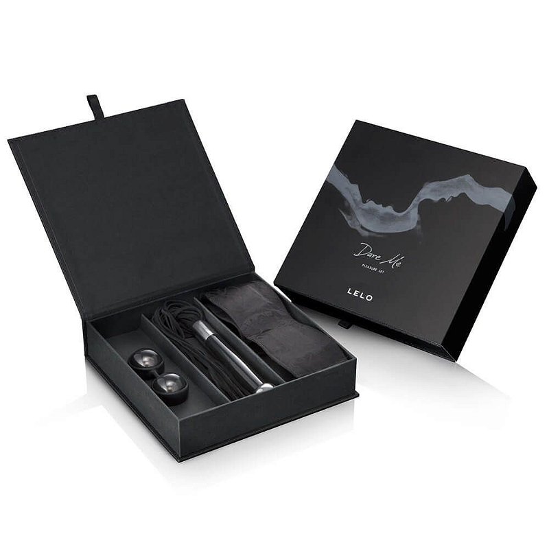 Lelo Dare Me Kit De Prazer Bolinhas Pompoarismo Chicote de Camurça Acessório para Punhos Lust