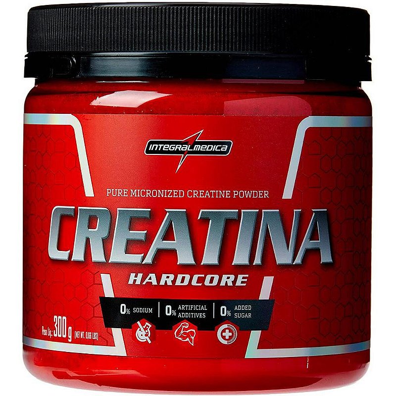 creatina hardcore monohidratada 300g integralmÉdica empório