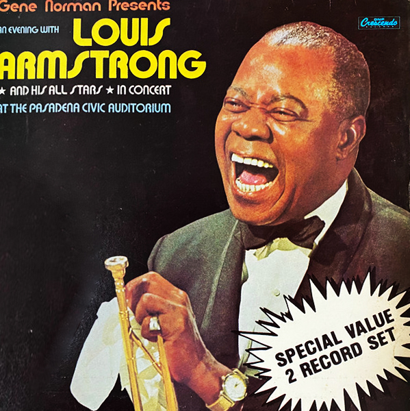 LOUIS ARMSTRONG - AT THE PASADENA CIVIC ADITORIUM- LP - Baratos Afins