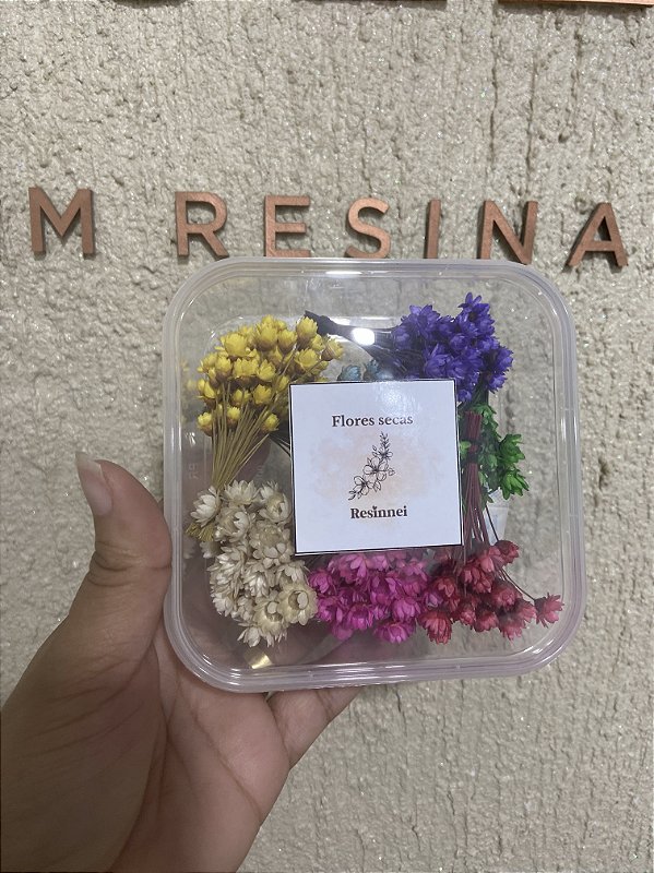 Flores secas para resina - Resinnei arte em resina e moldes