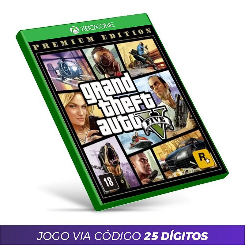 Grand Theft Auto V: Edição Premium - Xbox One - Cód 25 Digitos - Global  Cards