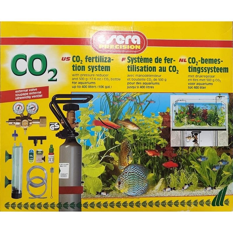 Kit Para Injeção de Co2 Sera Co2 Fertilization System 500g - Ecotop Aquários
