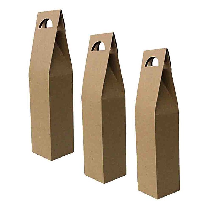 Caixa Kraft para Vinho Ref C2818 Ideia Tudo para sua festa você encontra aqui na Fiel 🍭 🎂