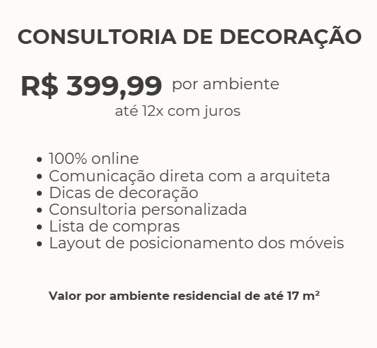 Consultoria de decoração