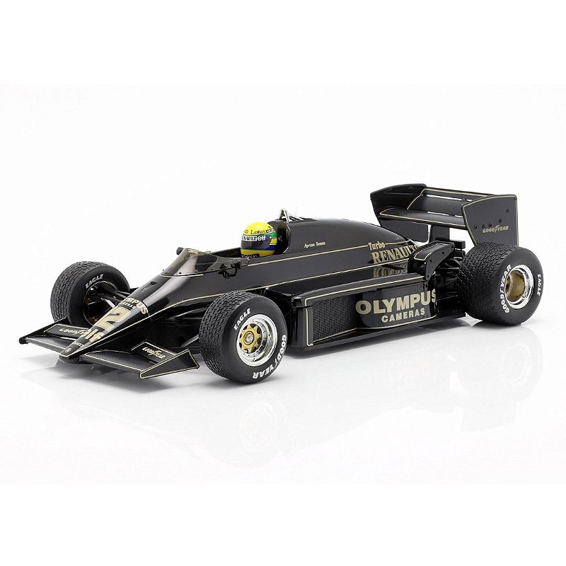 Miniatura Formula 1 Ayrton Senna F1 Lotus Renault 97t 1985 1/18