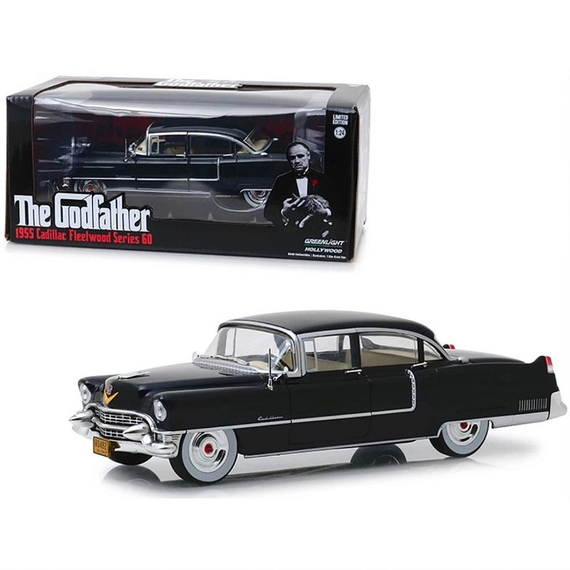 1955 Cadillac Fleetwood ダイキャストミニカー Miniatura carro Cadillac Fleetwood series 60-The Godfather 1955-1