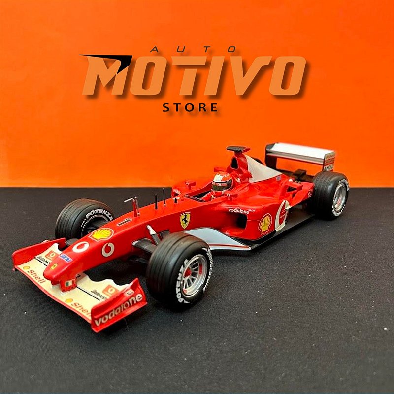 限定 HW 1/18 Ferrari F-2002 #1 Schumacher Miniatura Formula 1 Ferrari F-2002 Michael Schumacher 1/18