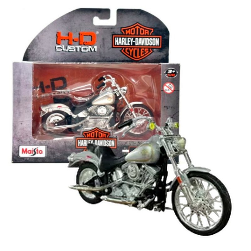 Miniatura Moto Harley Davidson FXST Softail 1984 - 1/18