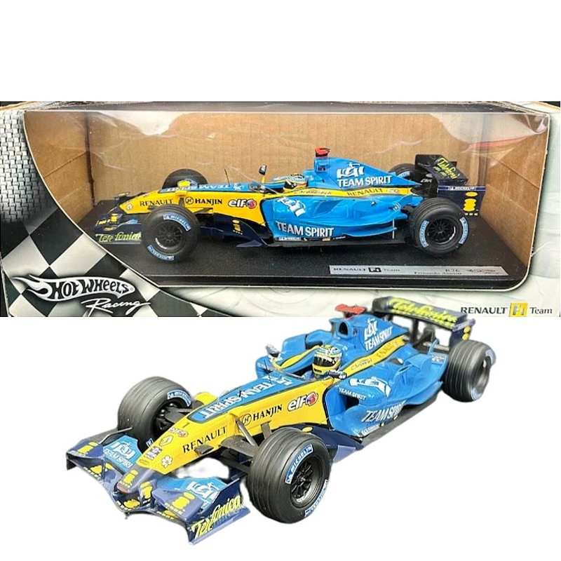 ミニカー Hot WHeels RENAULT F1 2006 1/18 Miniatura Formula 1 Alonso Renault R26 Brasil GP 2006 1/18