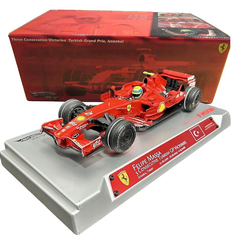 Miniatura Formula 1 F.Massa Turkish GP F2008 Hot Wheels 1:18