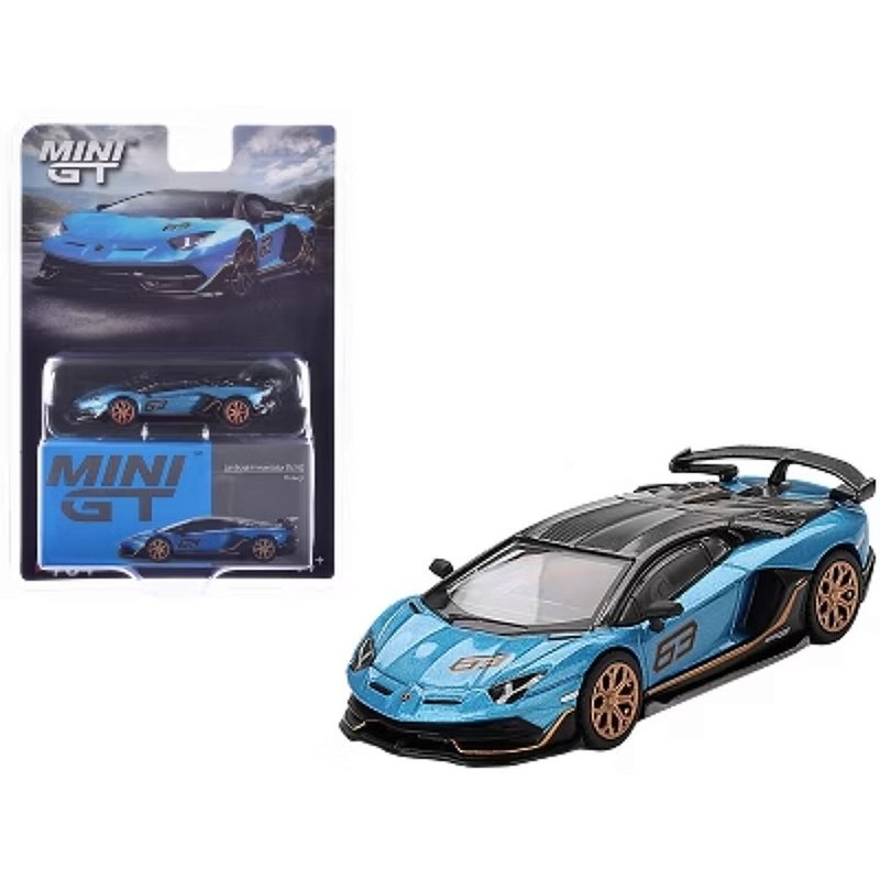 ミニカー MINI GT Lamborghini Aventador SVJ Roadst Mini GT Lamborghini Aventador SVJ 63 Roadster Nero Aldebaran #803