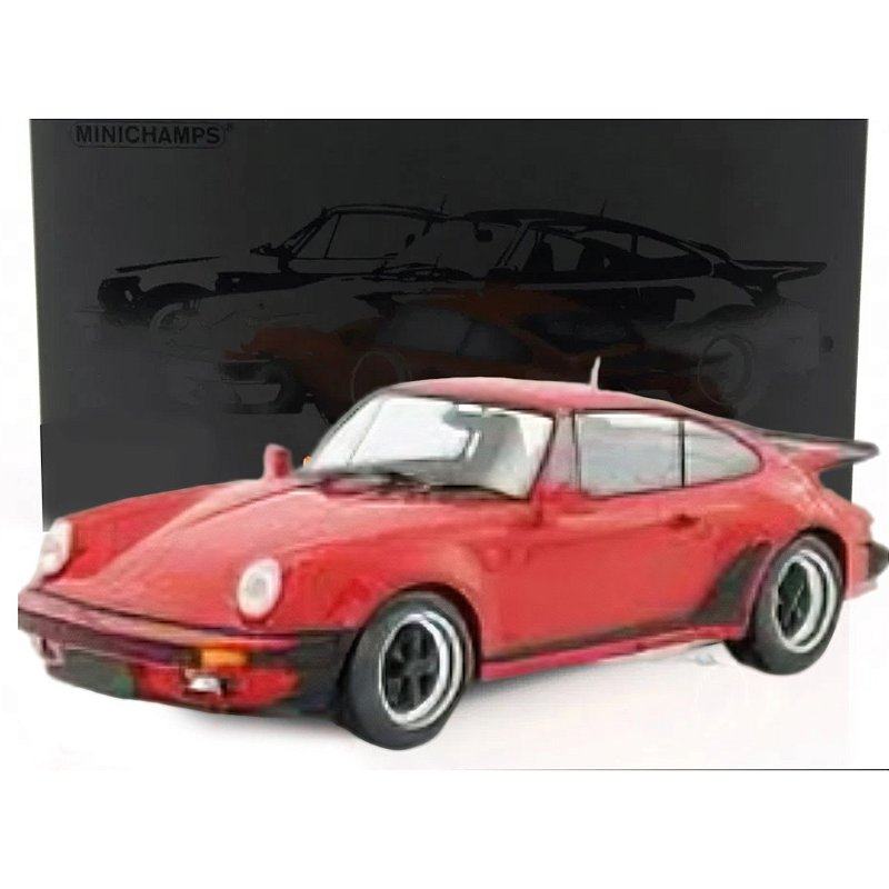 Miniatura carro Porsche 911 (930) Turbo 1977 Vermelho 1/12