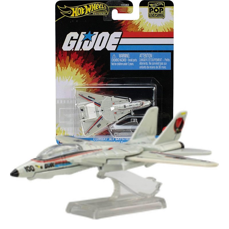Hot Wheels Premium Gijoe Combat jet Skystriker F14 TOMCAT 1/64