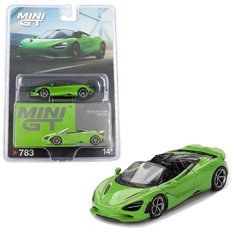 MIniatura carro McLaren 720S Spider Verde mantis 1/64 - AutoMOTIVO