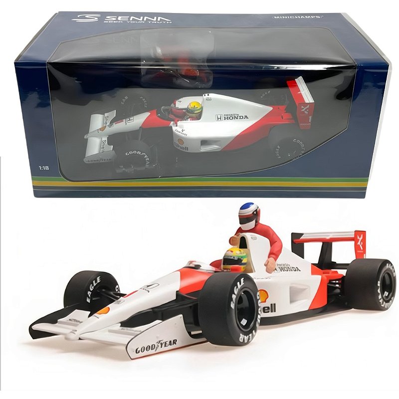 Formula 1 McLaren Honda MP4/6 Ayrton Senna+Jean Alesi 1/18