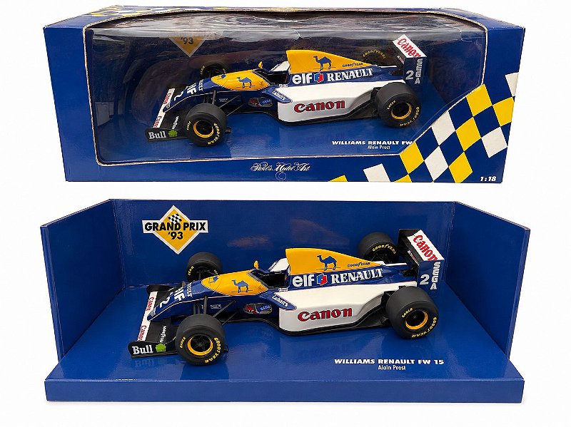 Miniatura Williams Renaut FW 15 Alain Prost 1/18 1993 - AutoMOTIVO