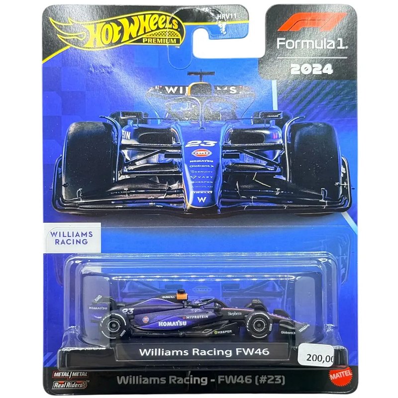 Miniatura HotWheels Williams Racing FW46 F1 (#23) 2024 1/64