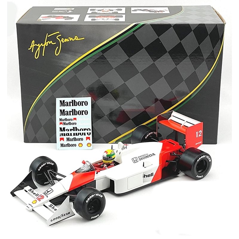 Marlboro McLaren MP4/4 1988Senna 　　　　　Ⅰ Miniatura McLaren MP4/4 Ayrton Senna Japan GP 1988 1/18