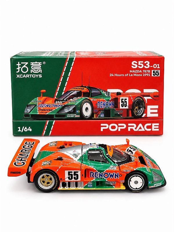 Miniatura Mazda 787b Le Mans 1991 Winner S53-01 Pop Race 1/64