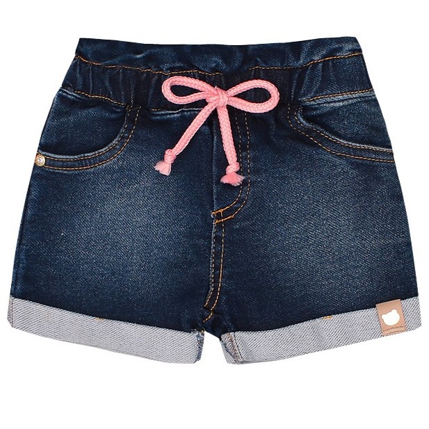 Shorts Jeans Infantil Menina - Mama & Espicha