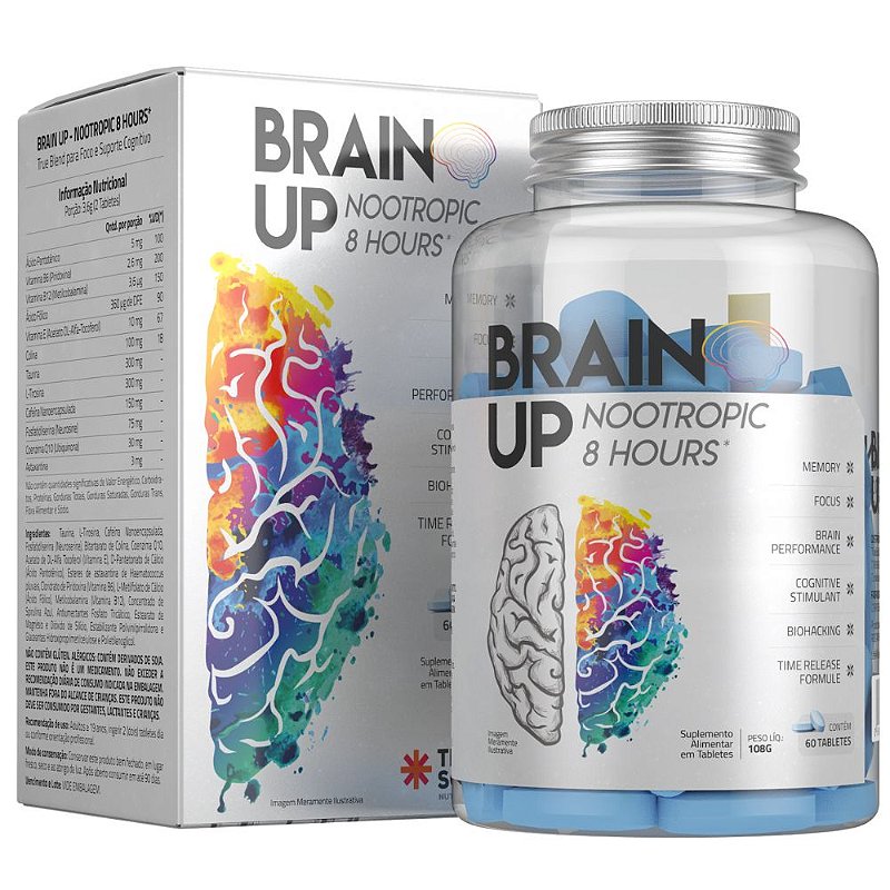 True Brain Up Nootropic 60 Tabs - True Source - Taurene Suplementos