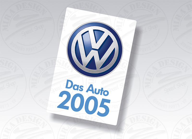 Adesivo ANO DE FABRICAÇÃO VW 2005 - Mira Design Adesivos Automotivos