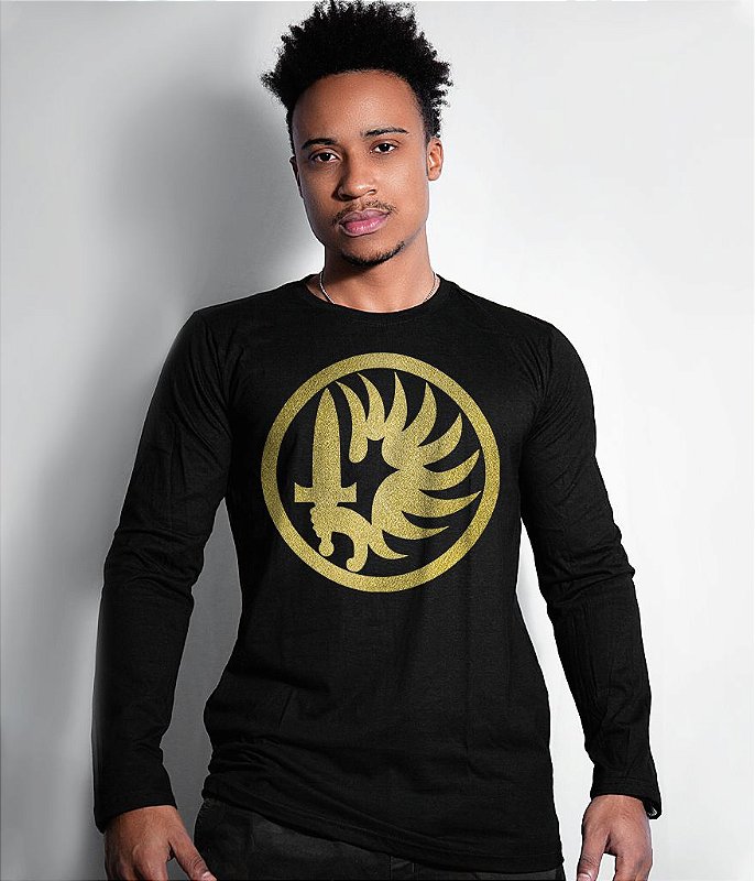 Camiseta Manga Longa Legião Estrangeira Gold Line Tático Militar