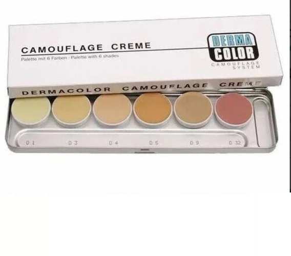 Paleta de Camouflage Creme H 6 Cores - Kryolan - Vintage Make Beauty