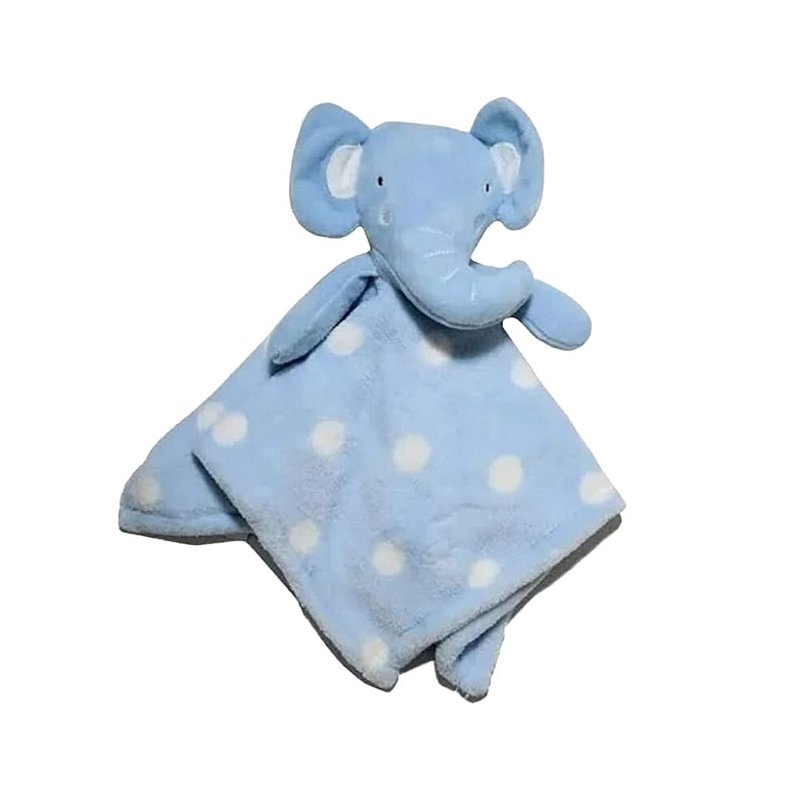 Naninha Para Bebê Bichinho de Pelúcia Antialérgico Elefante Azul Color Baby  : : Brinquedos e Jogos