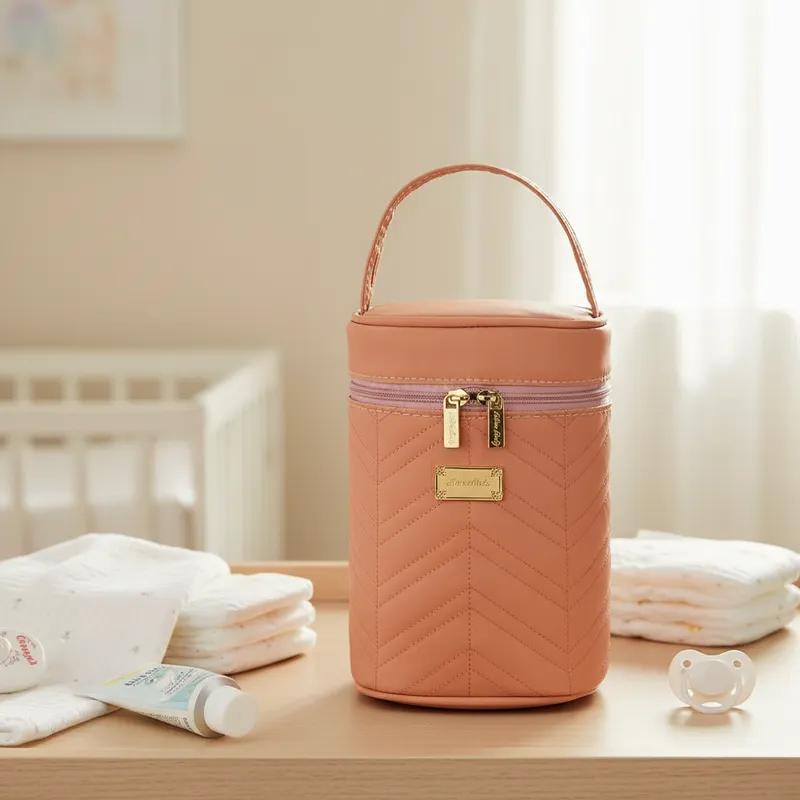 Porta Mamadeira Impermeável Rose - Merver - Aurea Baby Store