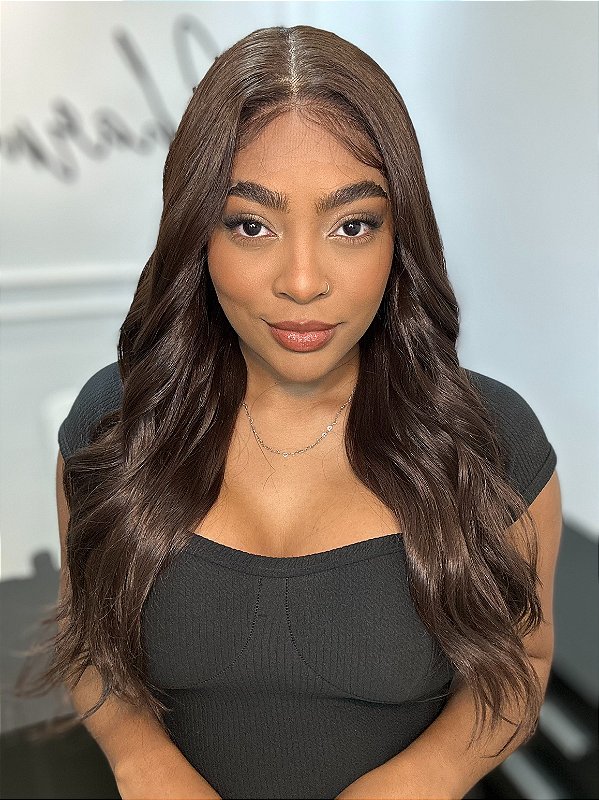 Lace Front Beatriz Castanho Medio