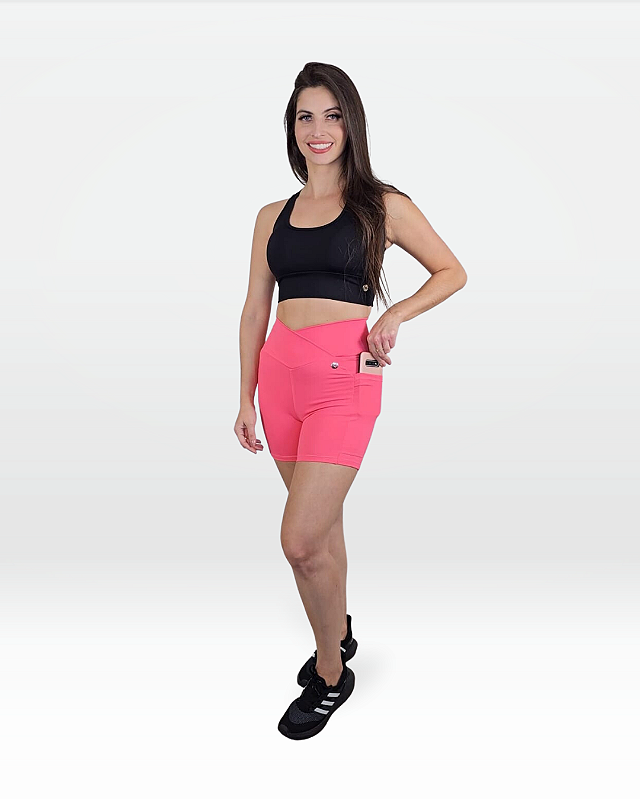 BERMUDA SHORT SINTONIA VIBE ROSA GOIABA