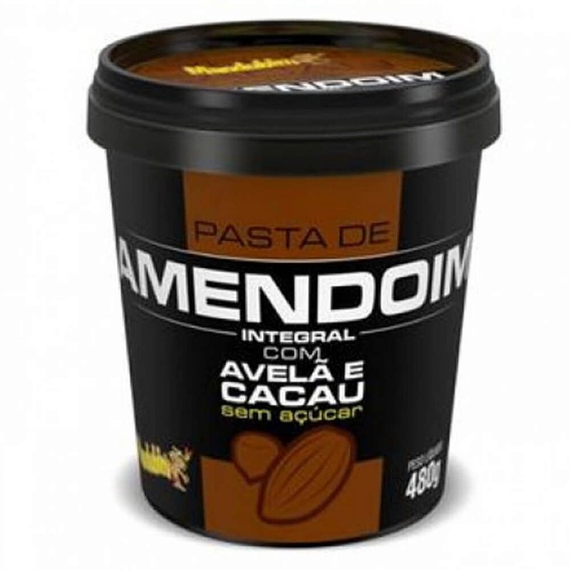 Pasta de Amendoim com Avelã e Cacau Mandubim 450g