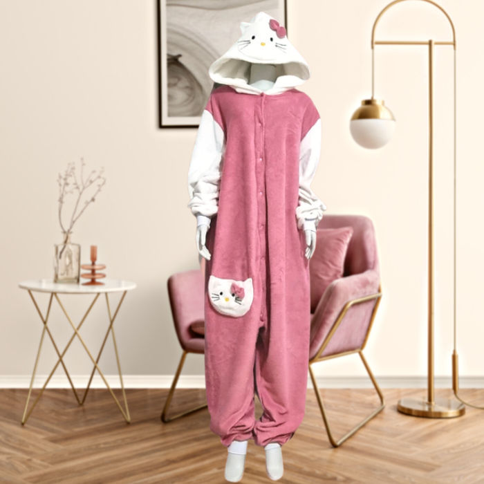 Kigurumi Pijama Macacão - Hello Kitty