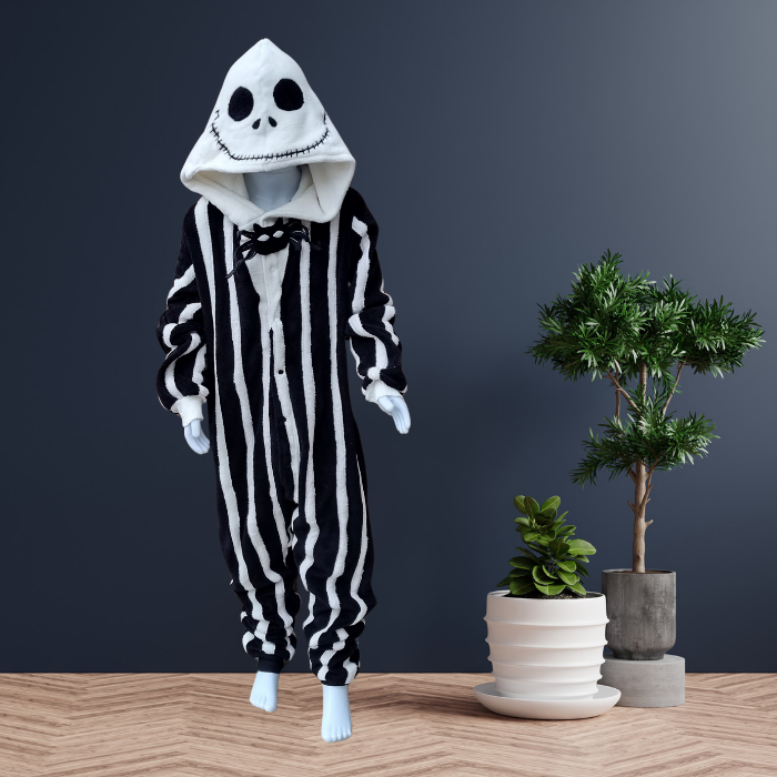 Kigurumi  Pijama Macacão   - Jack o Esqueleto