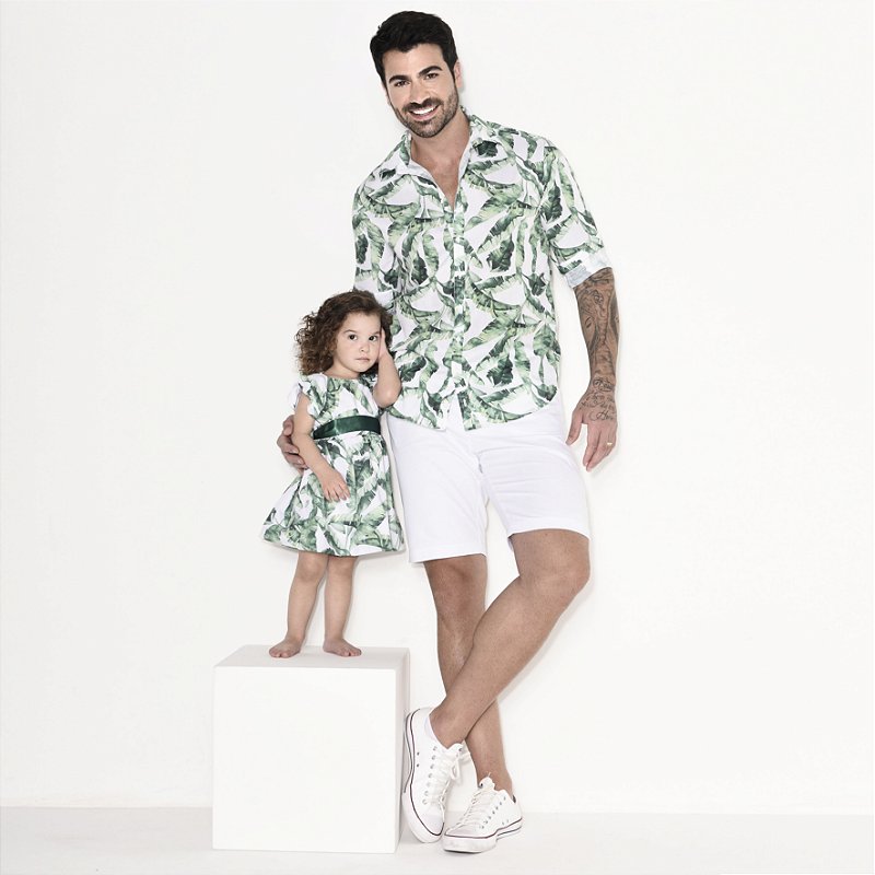 roupa igual pai e filha