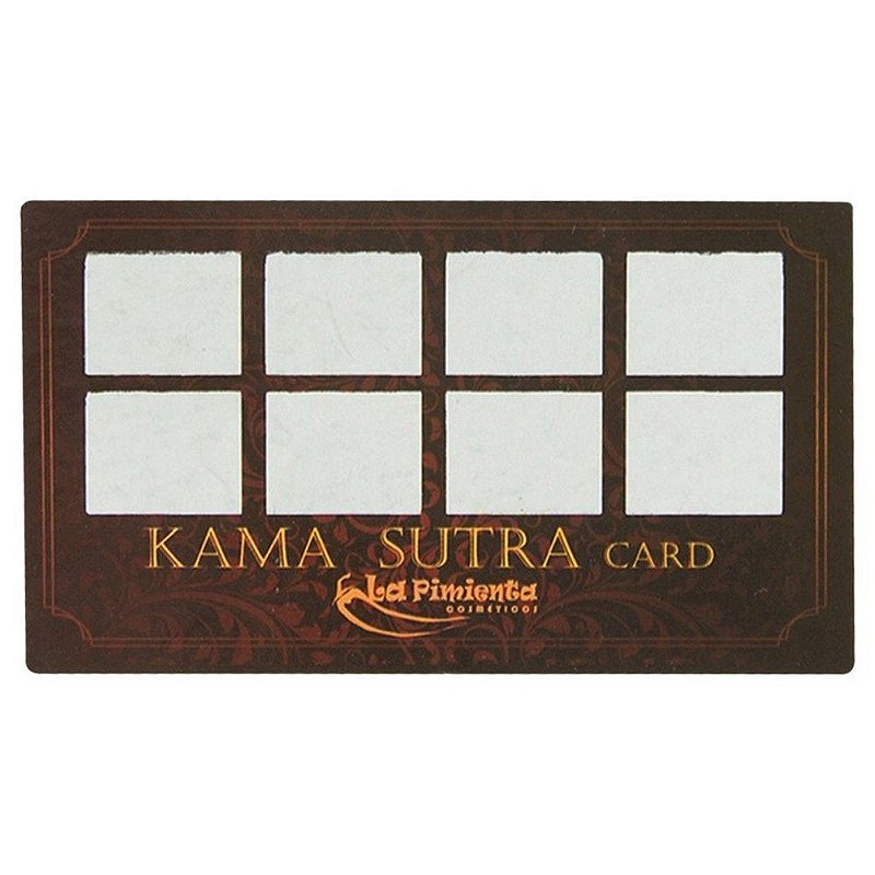RASPADINHA KAMA SUTRA CARD - 5 UNID