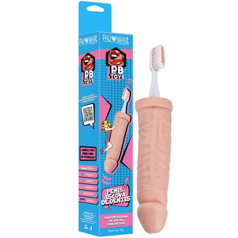 PÊNIS UTENSÍLIO ESCOVA DE DENTE