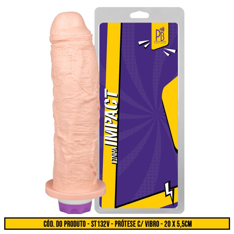 PRÓTESE COM VIBRO  20 x 5,5cm